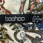Boohoo  Off Shoulder Floral Print Flutter Sleeve Top Women US 4 Photo 4