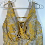 Cacique  SWIM Lane Bryant Yellow V-Neck Tie Back Swimsuit Size 22 EUC #1382 Photo 2