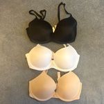 PINK - Victoria's Secret  Size 32D Set of 3 Wear Everywhere Lined T-Shirt Bra Photo 1