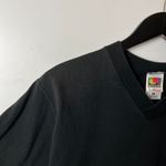 Fruit of the Loom Vintage 90s  New York City NYC V-Neck Black T-Shirt M USA Photo 12