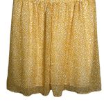 Gaevet Ditsy Floral Layered Sleeve Tunic Dress Lined‎ NWT Medium Women’s Yellow Photo 7