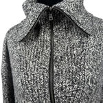 Loft  Marled Knit Half Zip Sweater Black and Cream Small‎ Photo 4