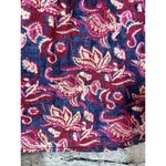 Pilcro Anthropologie Lucille Peasant Blouse Blue Pink Paisley M Floral Boho Photo 4