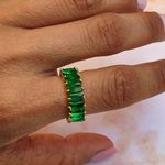 Emerald Boutique Baguette Cut Ring Green Photo 2