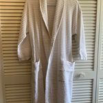 Women’s 100% Cotton White Waffle Knit Robe with Eyelet Accent Trim Size undefined Photo 13