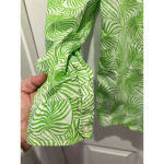 Gap  Designed And Crafted Green Leaf Boyfriend Fit oxford shirt Size Large‎ Photo 3