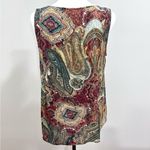J.Jill bold colors paisley print sleeveless top size small Photo 1