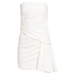 NEW NWT Cinq à Sept Ella White Strapless Mini Dress Size 4 Photo 4