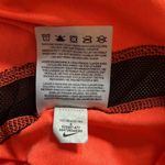 Nike Dri Fit long sleeve workout shirt S orange black mesh training loose fit Photo 9