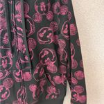 Disney ‎ Women's Size Medium Black and Pink mickey logo Hoodie full zip Photo 1