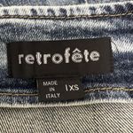 Retrofête Retrofete Megh Strapless pleated Denim Mini Dress Marble Sky Button Front XS Photo 9