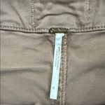 Free People High-Rise Button-Front Chino Pants – Taupe/Khaki, Size 6 Photo 1