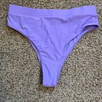 High waisted cheeky cut bikini bottoms Purple Size L Photo 0