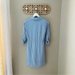 Lulus  Lifestyle Striped Long Sleeve Shirt Dress Blue/White Sz XS Photo 6