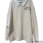 Grayson Threads GRAYSON / THREADS off white size 3X pullover sweater cream and white New York Photo 9