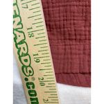 Gap  Maternity Gauze Jumpsuit Rust Red Button Front Tie Waist Cropped Leg Size S Photo 2