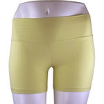 Aritzia TnAction Womens Yellow High Rise Activewear Yoga Athletic Biker Shorts L Photo 0