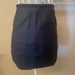 Windsor Short Mini Black Faux Leather Pencil Skirt Photo 7