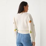 & Other Stories Sequin Patch Knit Sweater Photo 3