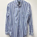 Brooks Brothers ‎ 100% Cotton Button Down Striped Shirt Blue White Size M Photo 0