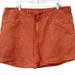 Sundance  Rust Linen Cotton Pockets Belt Loops Drawstring Cuffs Casual NWT XL Photo 0