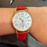 Chico's Red and Gold Watch. Needs battery!!! Photo 0