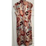 Jonathan Martin VTG  Oriental 100% Silk Dress Sz 12 Lined Floral Mandarin Collar Photo 1