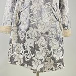 Johnny Was NWOT  Fur & Faux Suede Floral Embroidered Coat Jacket Pockets Size S Photo 2