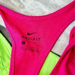 Nike  Green and Pink Workout Tops Small Photo 3