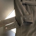 Armani Collezioni Belted Coat Cashmere Wool Zipper Dark Green Oversized Jacket 4 Photo 7