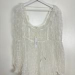 For Love & Lemons  Kalea Tulle Midi Dress in White Size Small NWT Photo 8