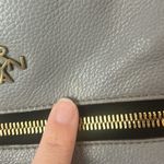 OrYANNY Gray Whipstitch Pebbled Leather Crossbody Satchel Purse Handbag Photo 2