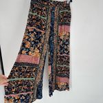 Jaase Boho Wide Leg Pants Size Large Flowy Cottagecore Rayon Hippie Romantic Photo 3