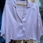 ZARA Satin Crop Top Photo 0