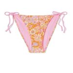 Wild Fable  Small Side Tie Bikini Bottom - Pink, orange & yellow Floral pattern​ Photo 3