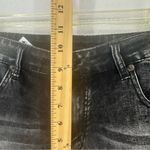 Distressed Jean Shorts Mid Rise Womens Large Black Photo 4