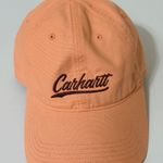 Carhartt Baseball Cap Peach Orange Embroidered Logo Adjustable Strap Photo 2