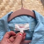 Xirena blue cotton boxy oversized button down shirt‎ Size L Photo 1