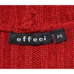 Effeci Ladies Red Double Breasted Hooded Cardigan Sweater Size S PS Cozy Photo 9