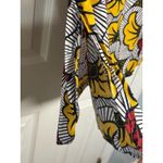 Lapogee Women's Beautiful Printed Tunic Shirt, Red/yellow/black, Floral, XL Yellow Photo 2