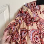 ALC Frank A.L.C. Luna Smocked Printed Orange/Red Mini Dress Size 10 Photo 6