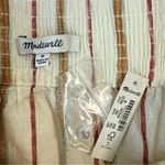 Madewell Linen-Cotton Smocked-Waist Button-Front Midi Skirt Size M NWT Photo 8