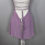 Mistress Rocks NEW Mini Dress Size Medium Lilac Cowl Neck Rhinestone Party Sexy Photo 9