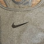 Nike  Women's Gray & Black Athletic Sports Bra Medium Photo 6