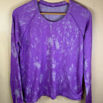 Lululemon  Swifty Tech Long Sleeve 2.0 Race Length Tie Dye‎ Purple Size 12 Active Photo 0