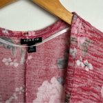 Torrid Kimono Hi Low Duster Pink Floral Print Sz M/L Photo 6
