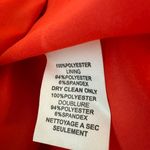 Trina Turk  Orange Crepe Chic Splash Ruffle Fully Lined Shift Dress Photo 11