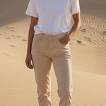 Loft ‎ Pale Pink Straight Leg 5 Pocket Jeans, Size 30" Waist Workwear Weekends # Photo 0