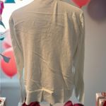 AB Studio  White Cardigan with Floral Accents Photo 3