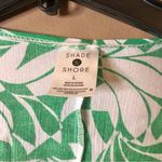 Shade & Shore Long Sleeve Twist Front Cutout Maxi Coverup Dress Green White L Photo 4